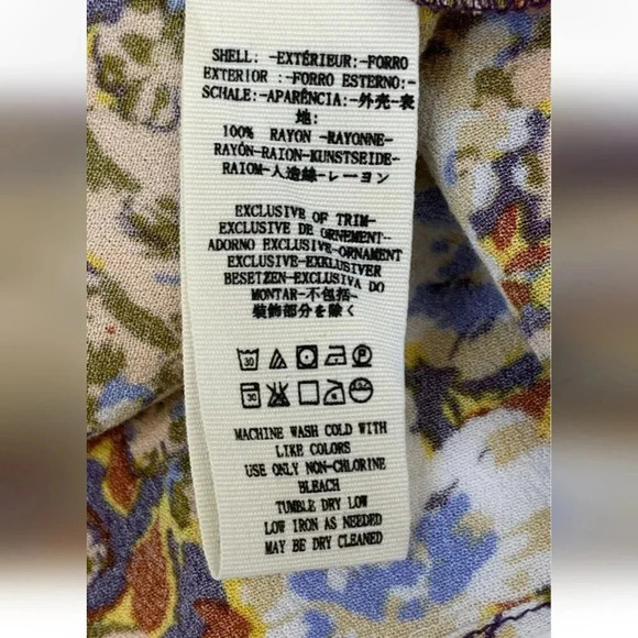 Free people med floral yellow skirt size medium - Picture 5 of 10